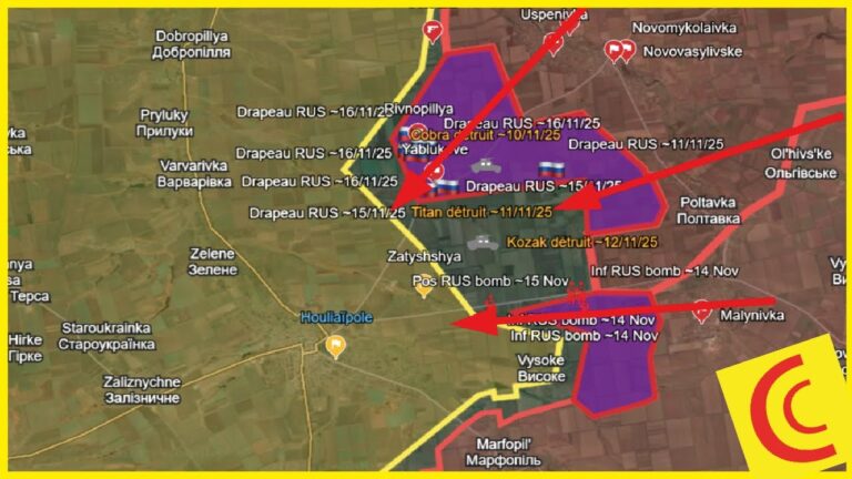 Conflit Ukraine : Houliaïpole menacée par l&rsquo;Est | Gains territoriaux RUS records sur 7 jours